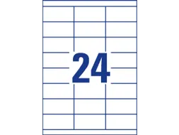 Rillprint Etiket 70x33.8mm 24 op een vel 1000 Vel