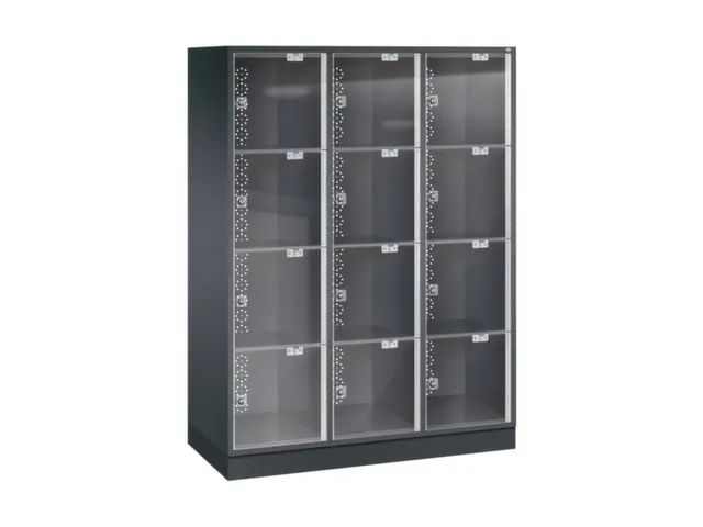 grootvolume-lockersysteem,HxBxD 1750x1220x500mm,3x4vakken,cil.-slot
