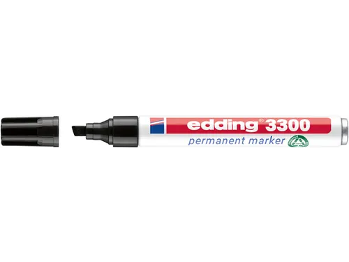 Viltstift Edding 3300 Schuin Zwart 1-5mm