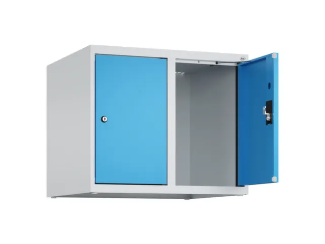 opzetkast,v. locker,2vak.,vak B 300mm,HxBxD 500x600x500mm,cilinderslot