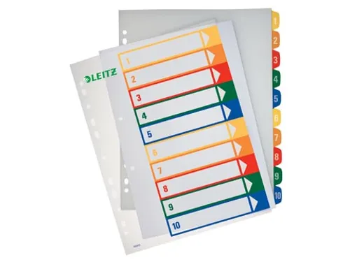 Tabbladen Leitz 1-10 Pp, 11-Gaats A4 Maxi