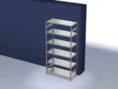 systeemstelling,grondveld,HxBxD 2500x1360x635mm,vakl. 330kg