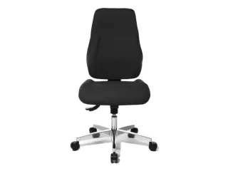 Bureaustoel,Synchroonmech.,Zitting Stof Zwart - 1