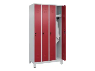 locker,HxBxD 1950x1000x500mm,4vak,vak B 250mm,draaigrendel,voeten - 3