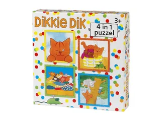 Bambolino Toys Puzzel Dikkie Dik 4in1 puzzel 4+6+9+16 stukjes - 2
