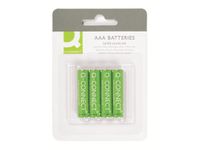 batterijen AAA, blister van 4 stuks