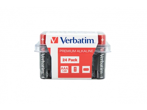 49504 VERBATIM AAA alkaline batterijen 24 Stuks