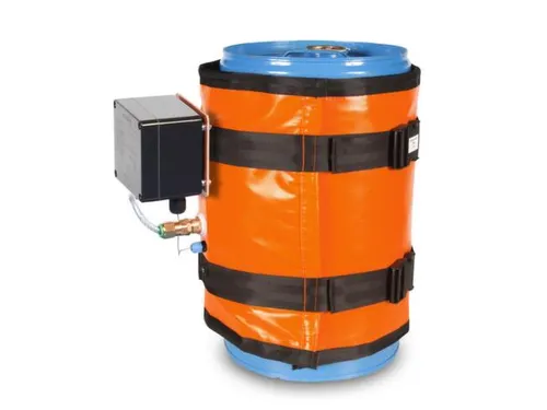 Verwarmingsmantel,V. 30L Vat,Buiten Glasvezel/Silicone,Oranje