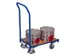 Platformwagen 250kg Laadvloer Hout 605x410mm Euronormbakken Duwbeugel