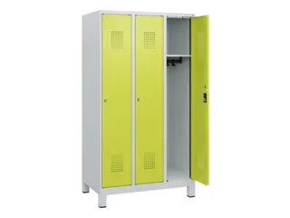 schoollocker,HxBxD 1630x900x500mm,3vak,vak B 300mm,cil.-slot,voeten - 1