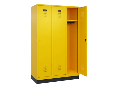 locker,HxBxD 1950x1200x500mm,3vak,vak B 400mm,cil.-slot,sokkel