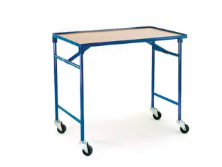 Vouwbare tafelwagen,draagverm. 150kg,1etage(s),laadvl. LxB 1000x600mm - 1
