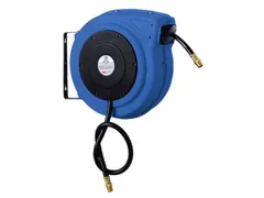 Kunststof Slanghaspel 15m Aansluiting 3/8 Water/Perslucht Pu-Slang