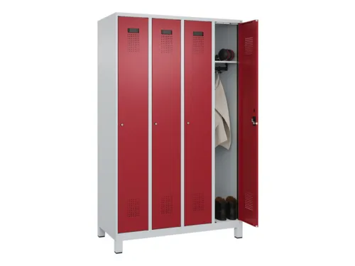 locker,HxBxD 1950x1200x500mm,4vak,vak B 300mm,cil.-slot,voeten