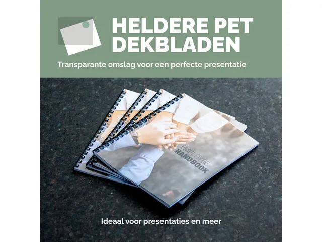 Voorblad Fellowes A4 PET 150 micron recycled transparant