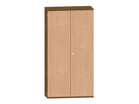 Armoire De Bureau Finition Corps Noyer Finition Face Avant Hêtre