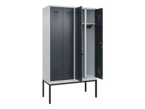locker voor scheiding van kleding,HxBxD 2120x1200x500mm,4vak