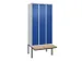 locker voor scheiding van kleding,HxBxD 2120x900x815mm,3vak