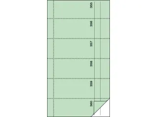 Bonboekje Sigel zelfdoorschrijvend 10,5x20cm 360 nrs groen - 3