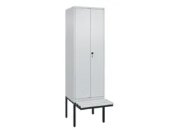 locker voor scheiding van kleding,HxBxD 2120x600x815mm,2vak