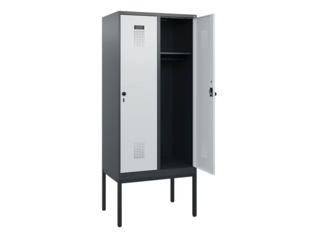 schoollocker,HxBxD 1950x800x500mm,2vak,vak B 400mm,draaigrendel