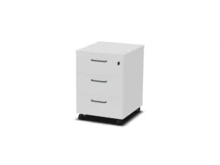 mobiel ladeblok,HxBxD 600x430x480mm,3lade(n),m. beugelgreep,Bl-wit - 1