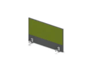 opzetpaneel bureau aanbouw zijkant MS-donkergrijs BN7048-groen 800mm - 1