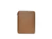 Schrijfmap DESQ A4 met rits leder bruin