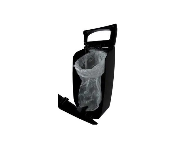 Afvalbak 25 Liter Rvs Kunststof Zwart