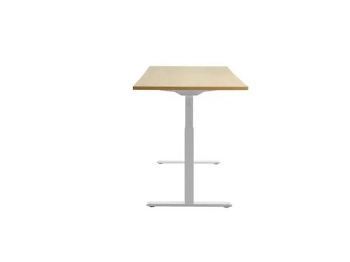 Elektrisch ihv bureau,HxBxD 700-1200x1800x800mm,blad esdoorn