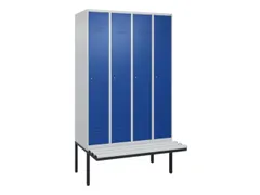 locker voor scheiding van kleding,HxBxD 2120x1200x815mm,4vak