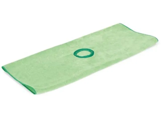 Original microvezeldweil met gat groen 70x53cm