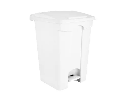 Contitop,afvalbak met pedaal 45L wit