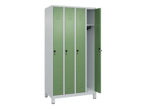 locker,HxBxD 1950x1000x500mm,4vak,vak B 250mm,draaigrendel,voeten