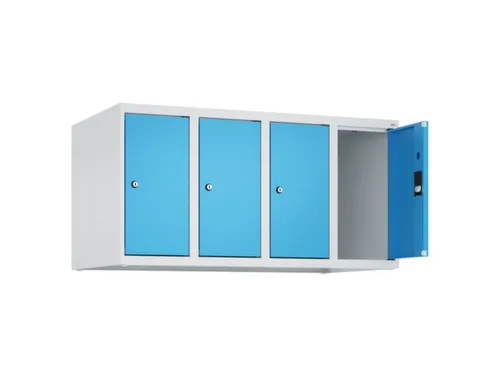 opzetkast,v. locker,4vak.,vak B 250mm,HxBxD 500x1000x500mm,vleugeldeur