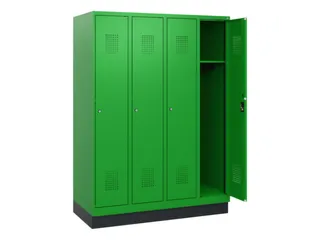 schoollocker,HxBxD 1630x1200x500mm,4vak,vak B 300mm,cil.-slot,sokkel - 1