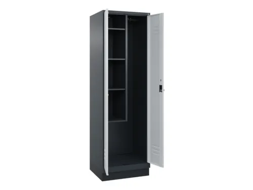 schoonmaakkast,HxBxD 1950x600x500mm,links 4vakken