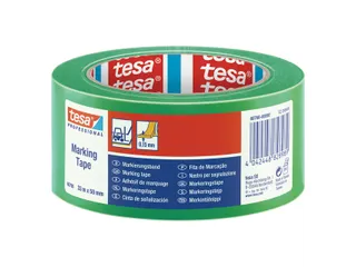 Markeringstape Tesa 60760 PVC 50mmx33m groen - 1
