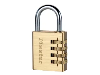 Hangslot Master Lock 604EURD combinatieslot messing 40mm - 1