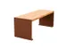Banc d'extérieur L1200mm 3 lattes chêne clair/rouille