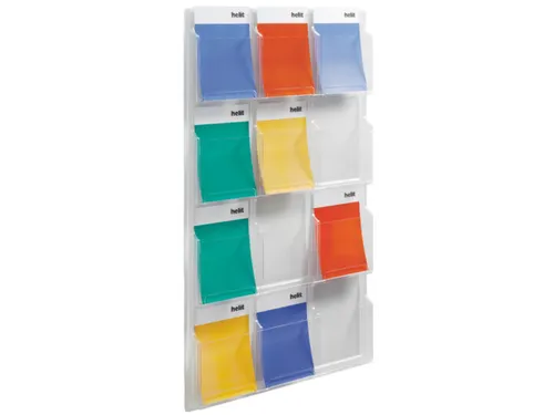 wandfolderhouder,HxBxD 1260x766x51mm,v. 12xDIN A4
