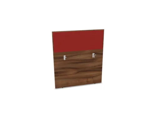 baliepaneel bureau aanbouw achter NP-tiepolo nut BN4011-rood 1000mm