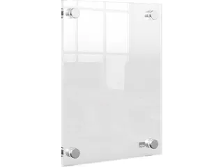 Premium Plus acryl informatiebord wandgemonteerd A5 - 4