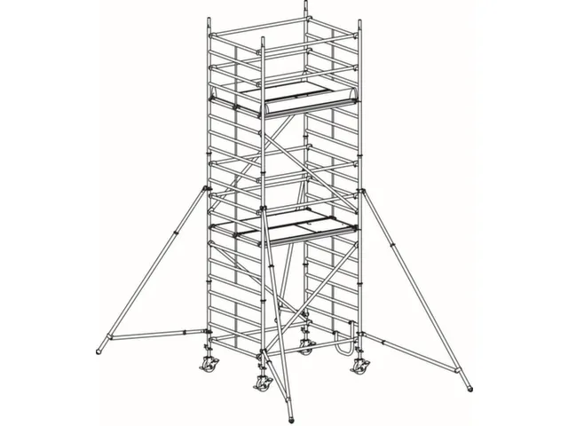 rolsteiger,reik H 6,4m,steiger H 5,64m,2platform(s),m. luik