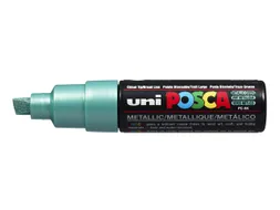 Verfstift Posca PC8K Brede punt 8mm schuin metallic groen