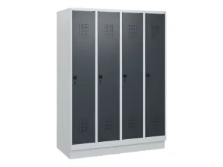 schoollocker,HxBxD 1630x1200x500mm,4vak,vak B 300mm,draaigrendel - 2