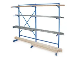 Draagarmstelling Basis+aanbouw Hxbxd 1950x2090x450mm 3staanders 9arm