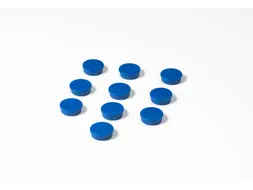 Memomagneten Blauw 25mm Doos 10 stuks