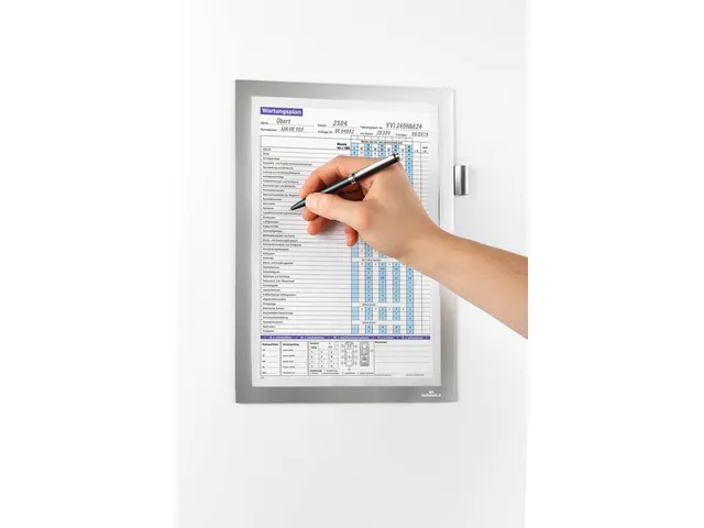 Durable 4989 Duraframe magnetic Note A4 Zilver