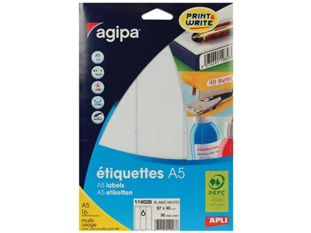 Witte Etiketten Print & Write 97x46mm